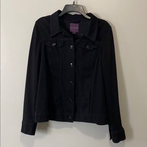 Gloria Vanderbilt black jacket size small